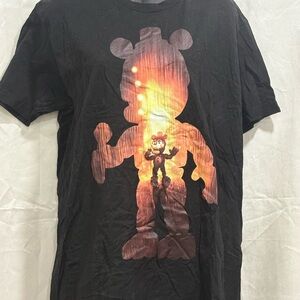 Five Nights at Freddy’s Black Graphic T-Shirt with Bear
